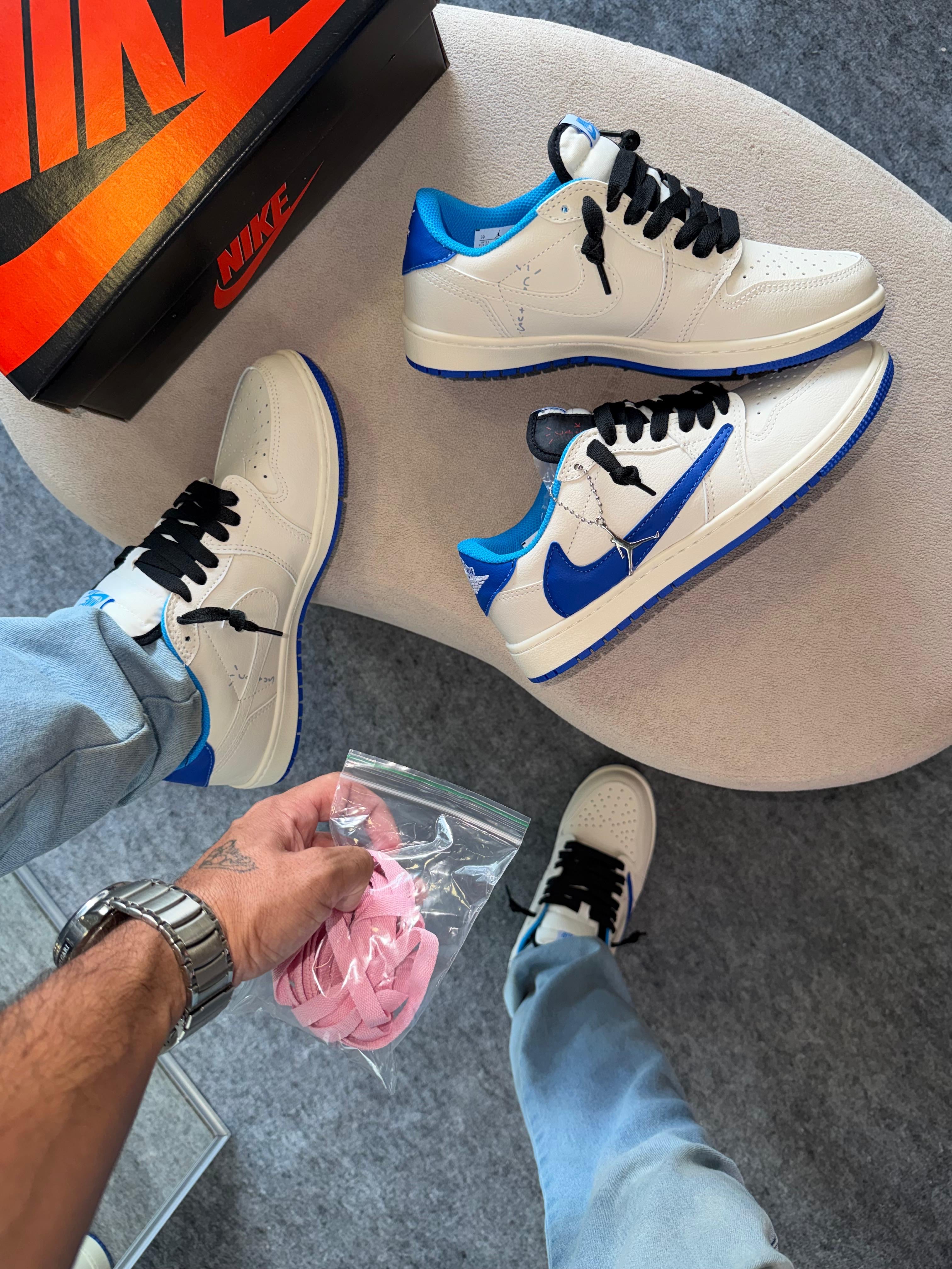 Nk Jordan Travis Scott Military Blue