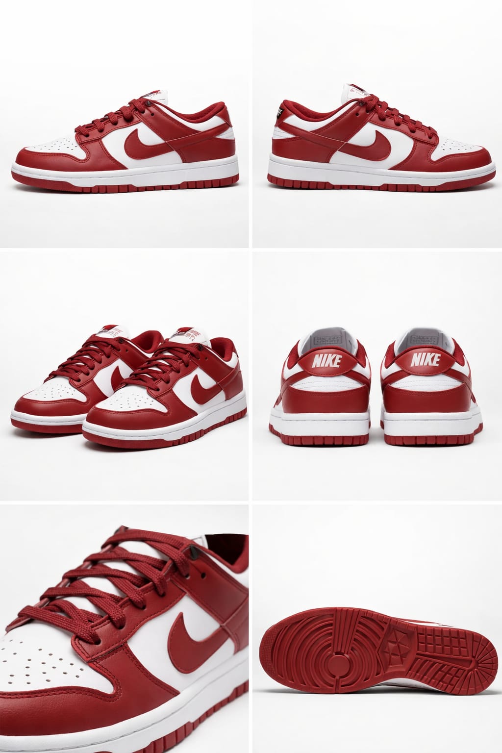 NK Dunk Low Bordô Branco (RedWod)