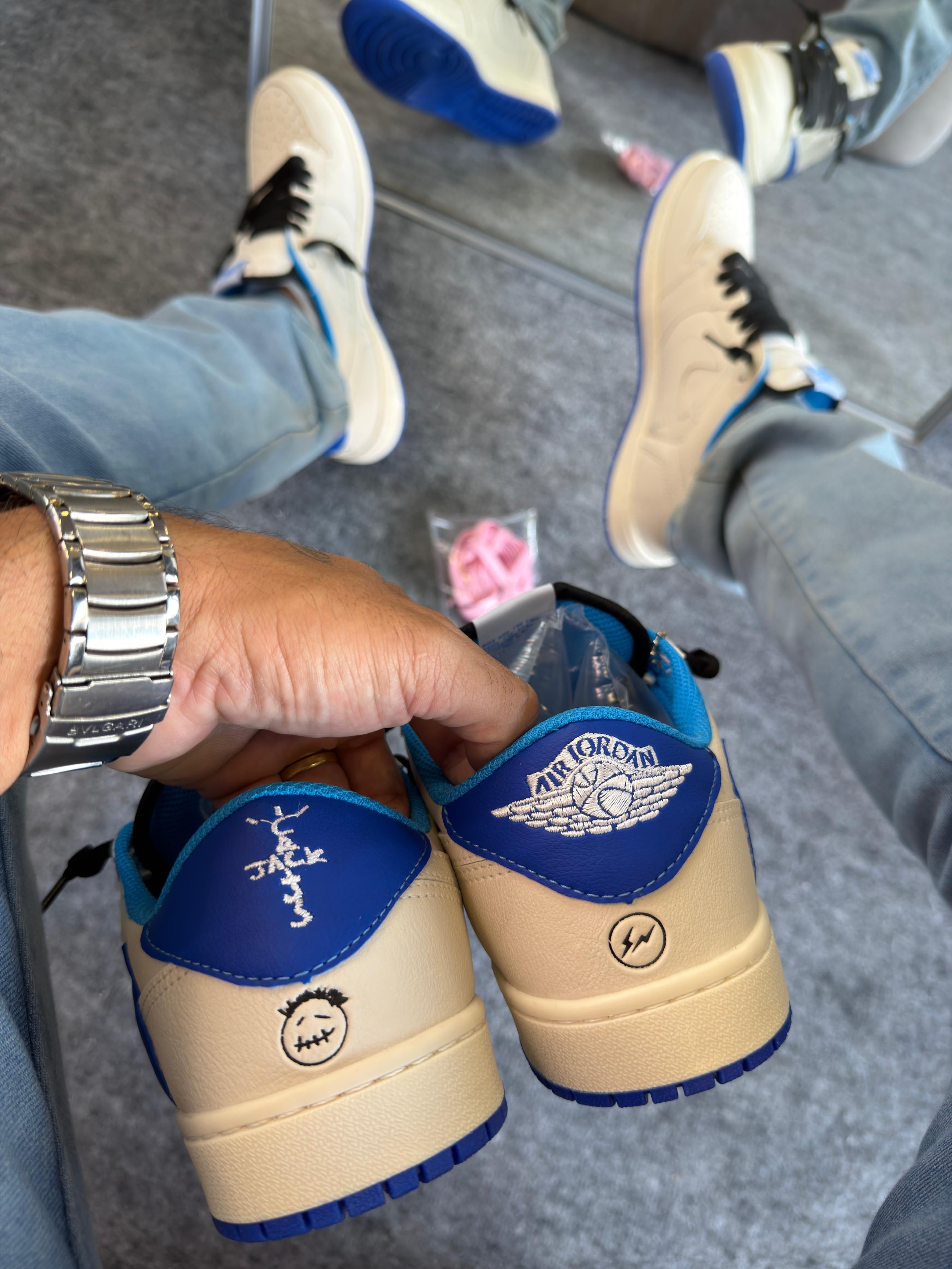 Nk Jordan Travis Scott Military Blue