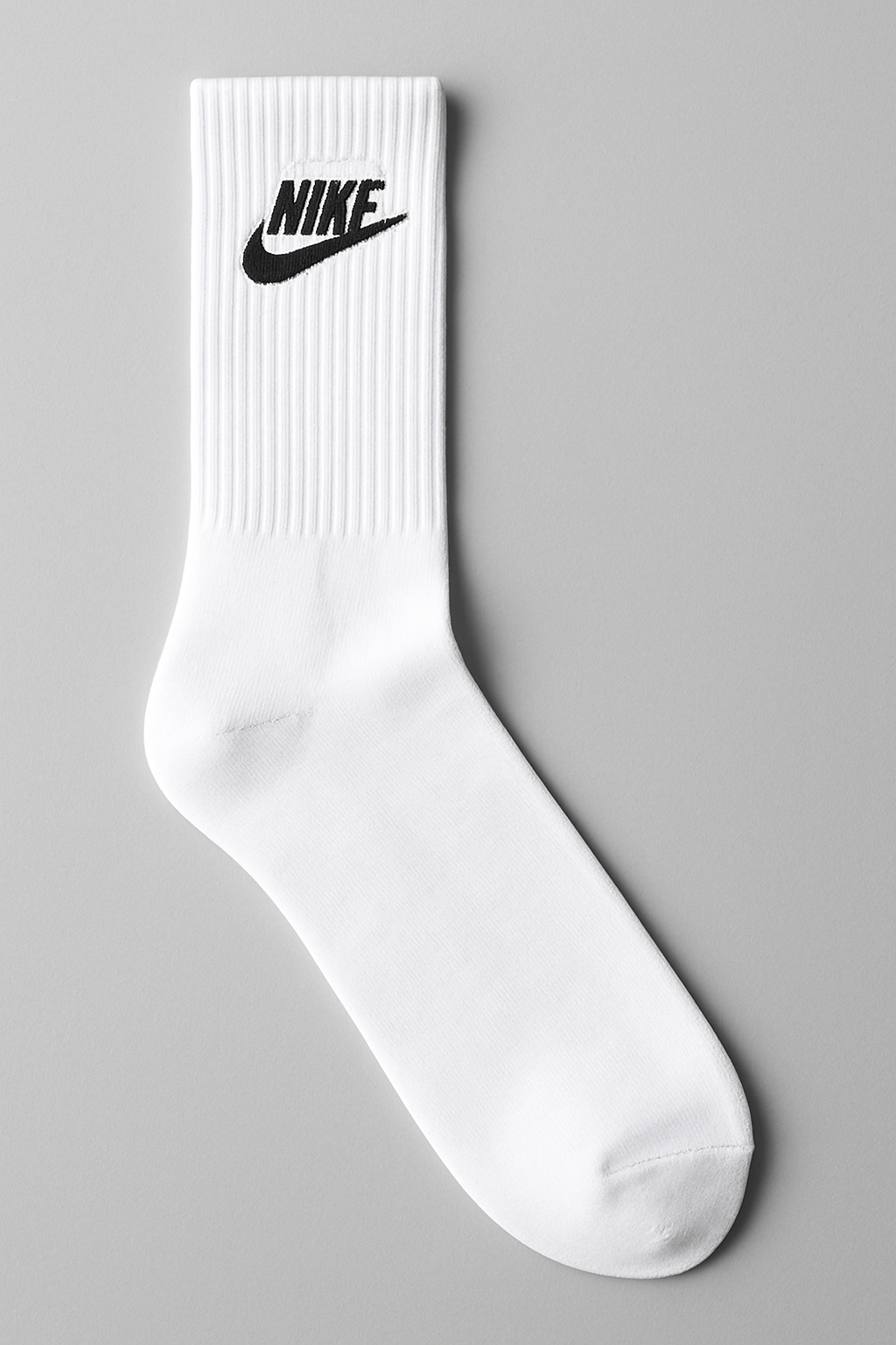 Meia Cano Preto Alto NK Escrito - BRANCO