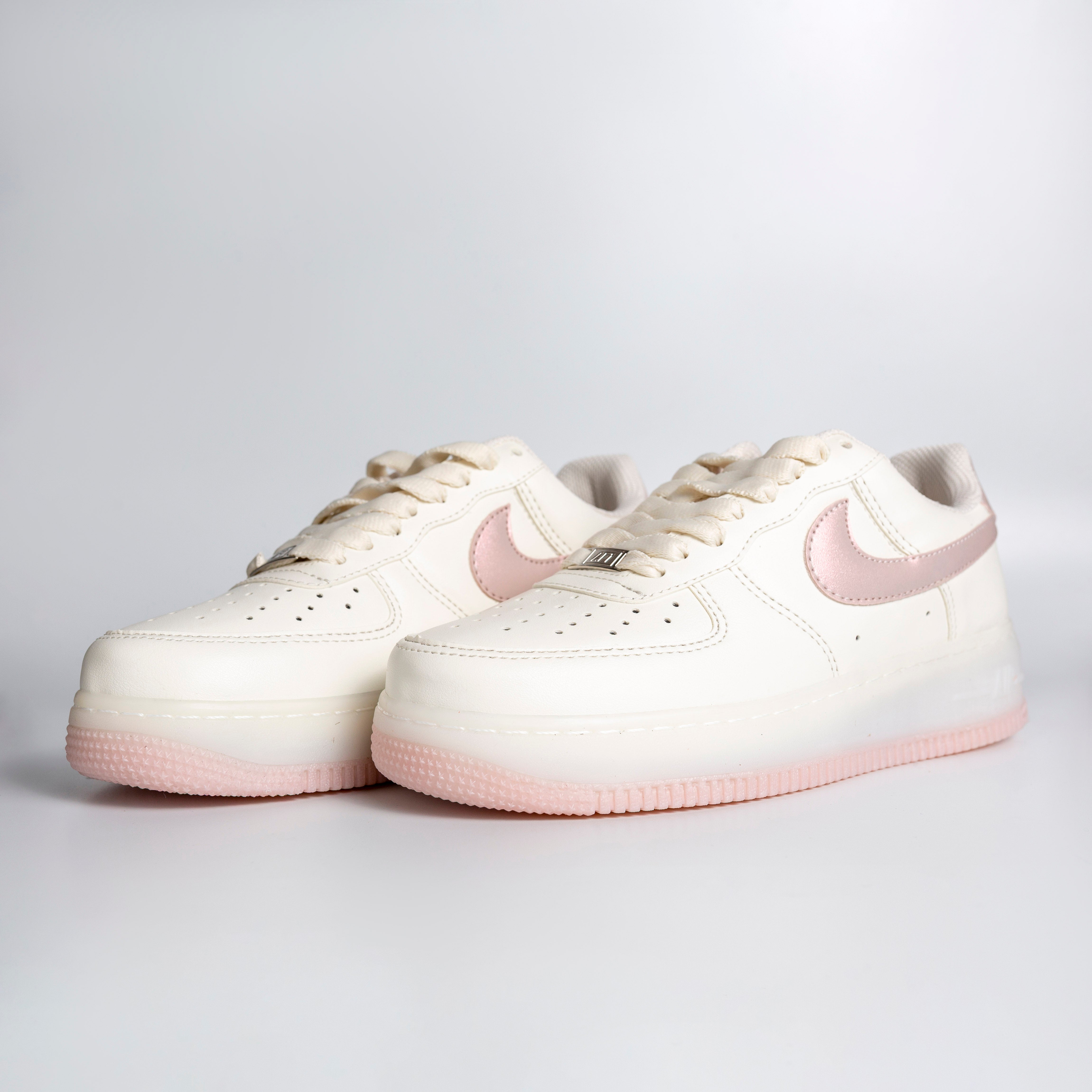 AF1 Branco e Rosa brilhante