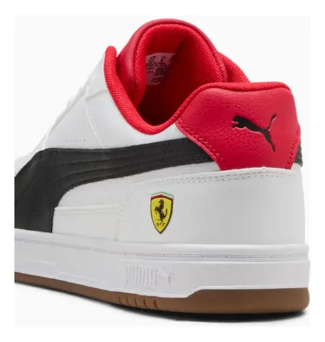 Pm Ferrari CA Pro Leather Sneakers Branco
