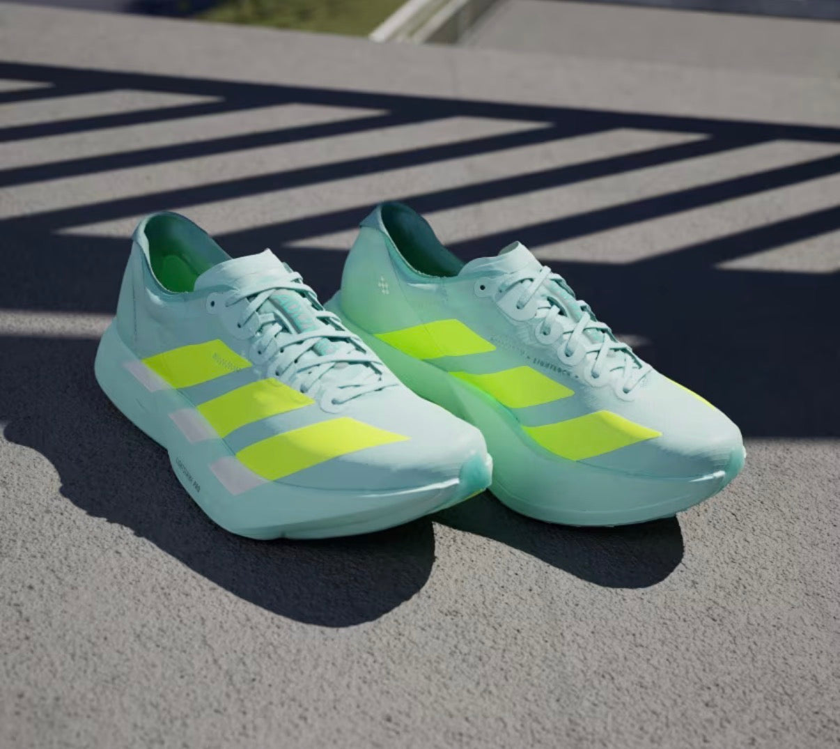Adds Adizero Adios Pro 4 Flash Aqua / Lucid Lemon