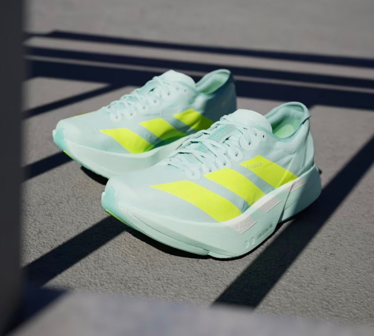 Adds Adizero Adios Pro 4 Flash Aqua / Lucid Lemon